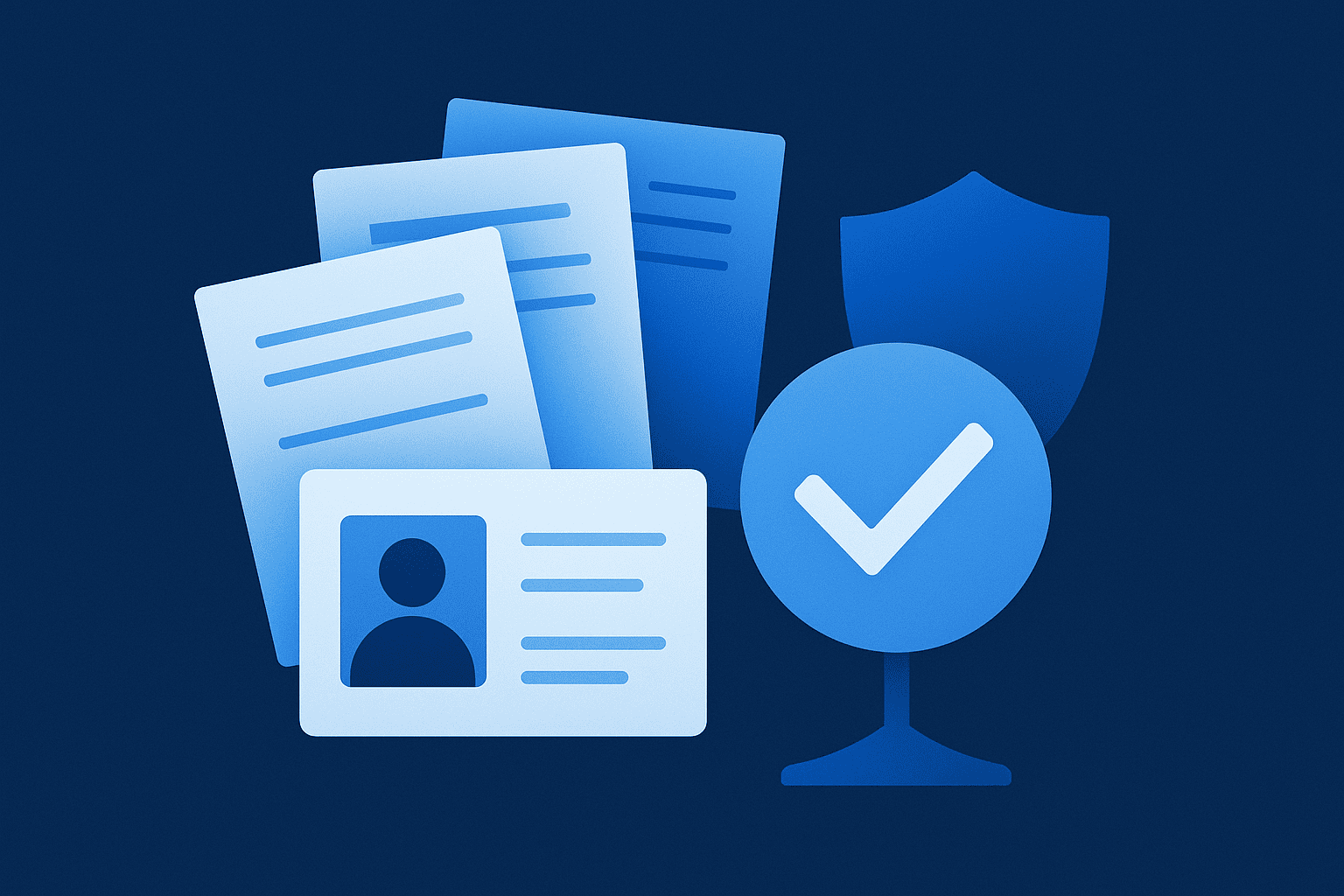 Reviewing and accepting the correct valid combination of identity documents